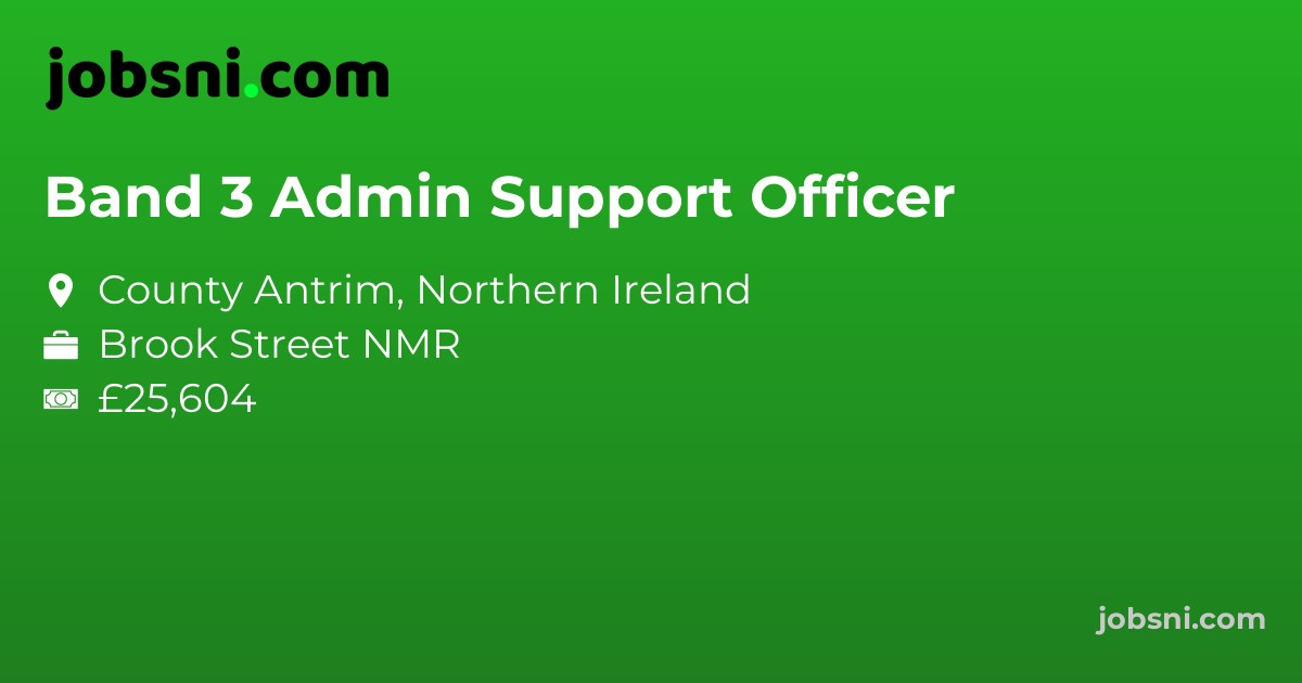 Band 3 Admin Support Officer