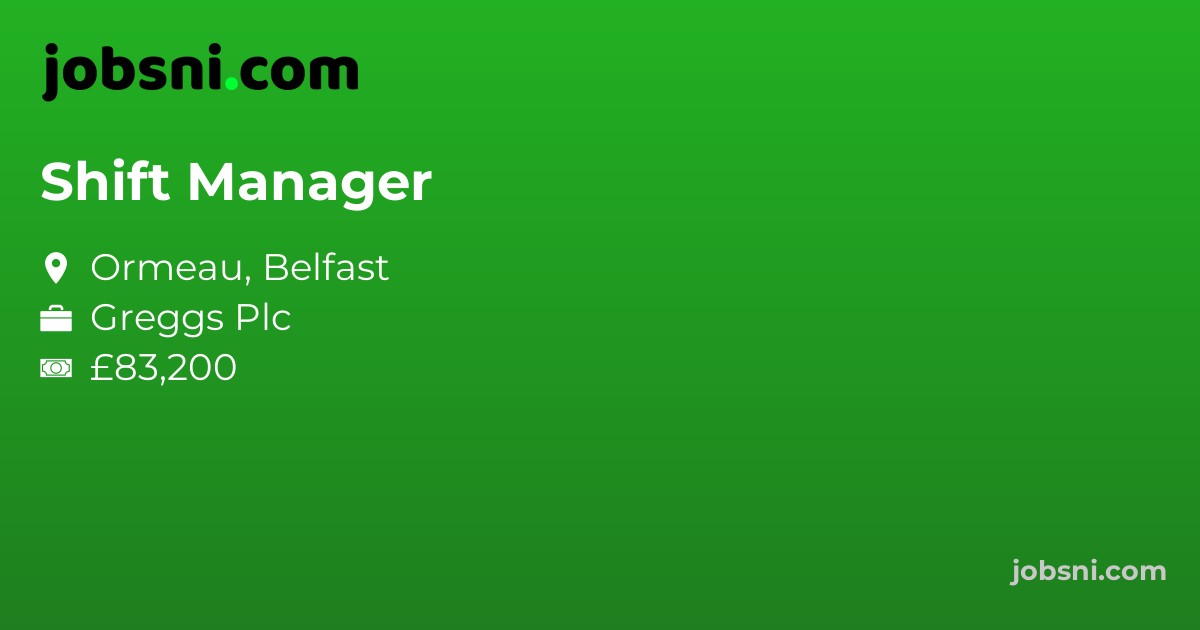 Shift Manager - Apply Now