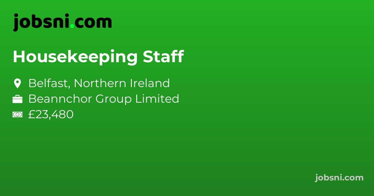 Housekeeping Staff - Apply Now