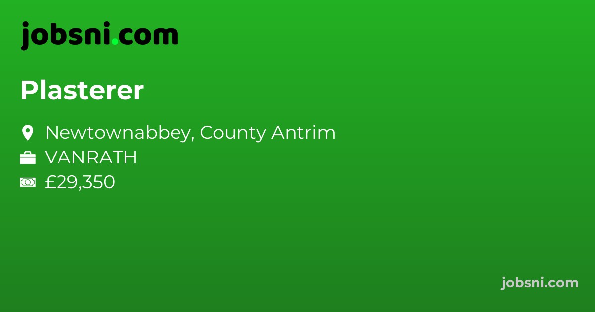 Plasterer - Apply Now