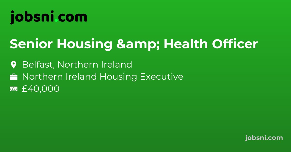 Senior Housing & Health Officer - Apply Now