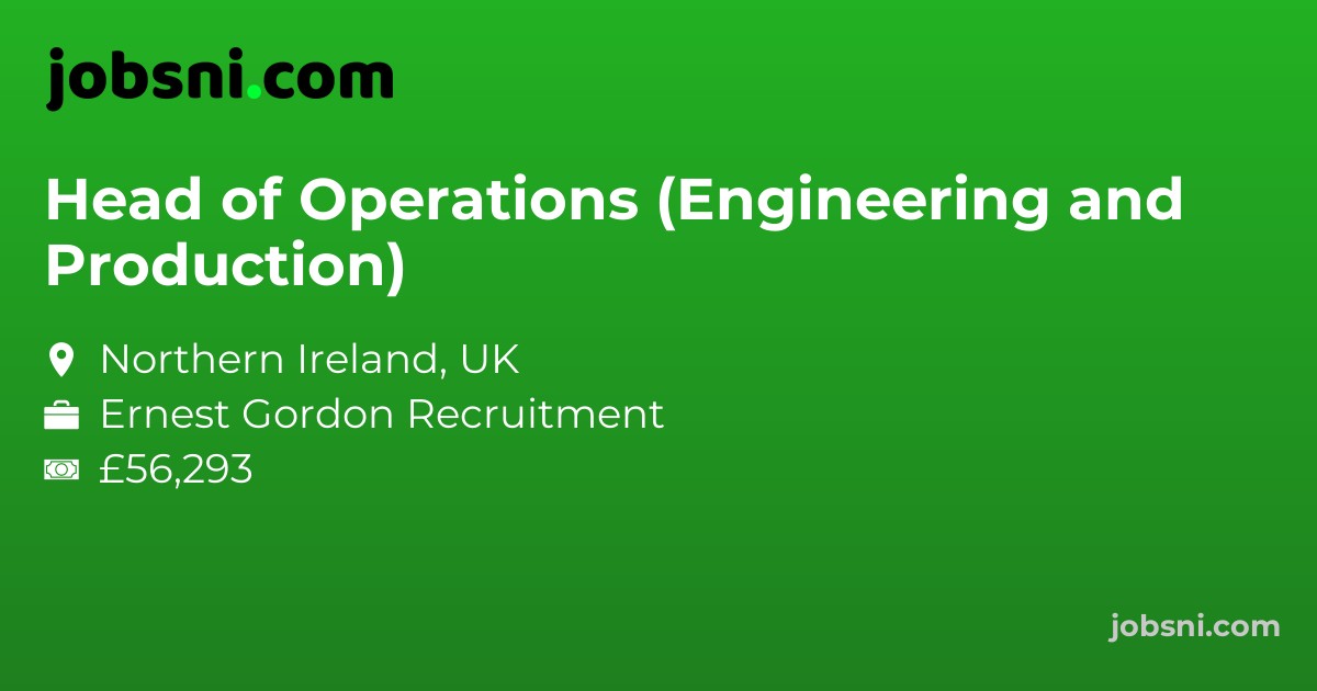 Head of Operations (Engineering and Production)