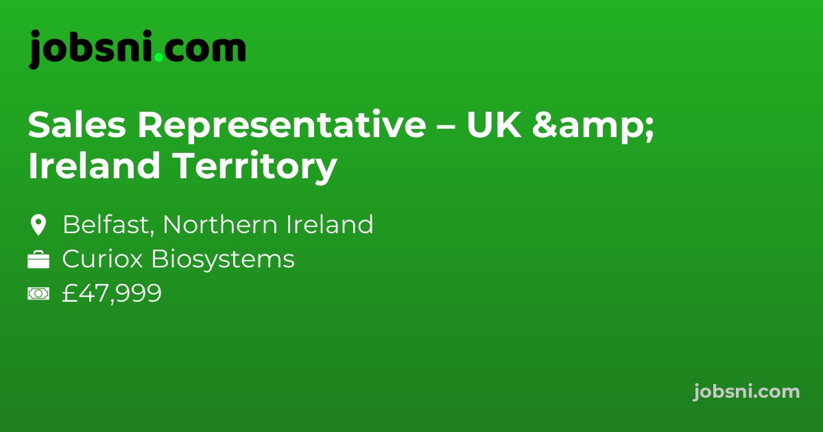 Sales Representative – UK & Ireland Territory