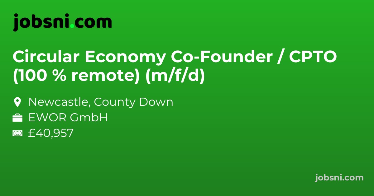 Circular Economy Co-Founder / CPTO (100 % remote) (m/f/d)
