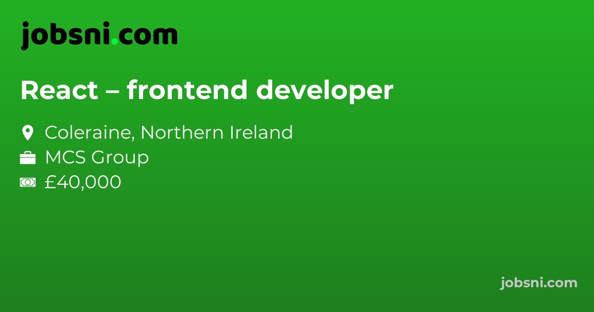 React – frontend developer