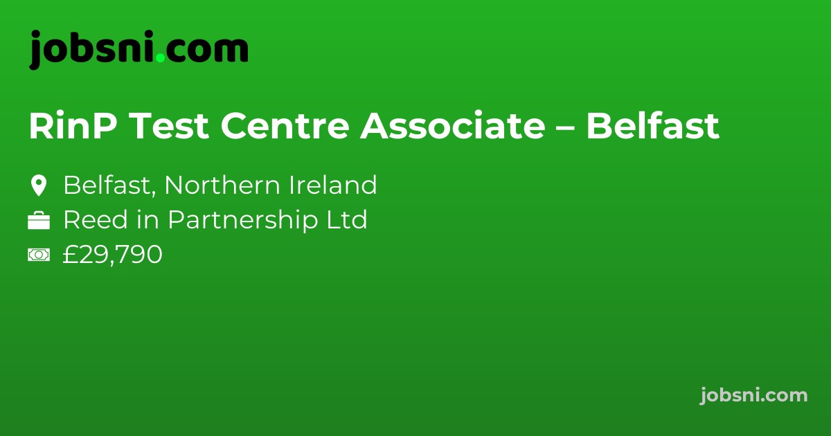 RinP Test Centre Associate – Belfast