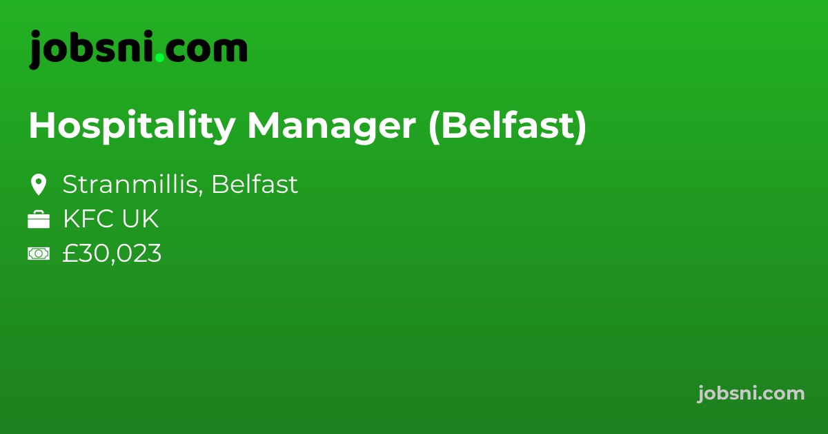 Hospitality Manager (Belfast)