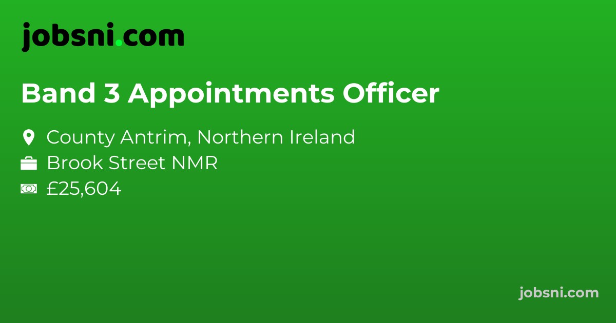 Band 3 Appointments Officer