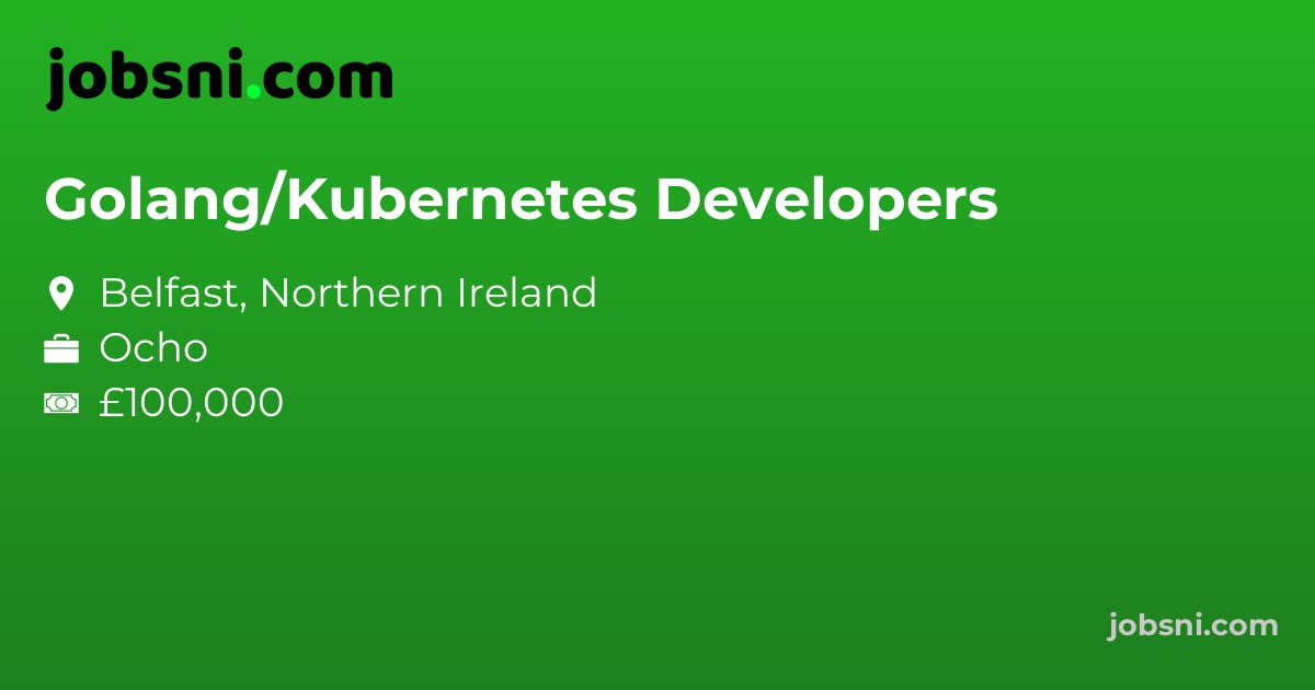 Golang/Kubernetes Developers