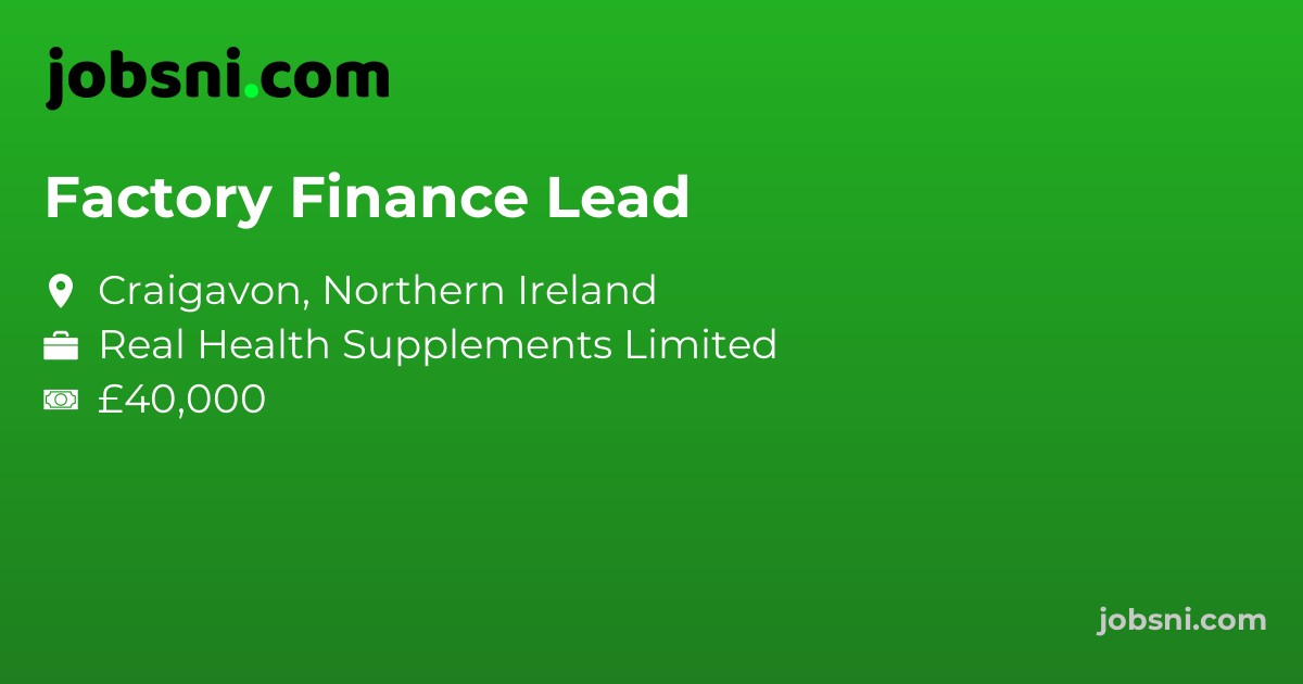 Factory Finance Lead
