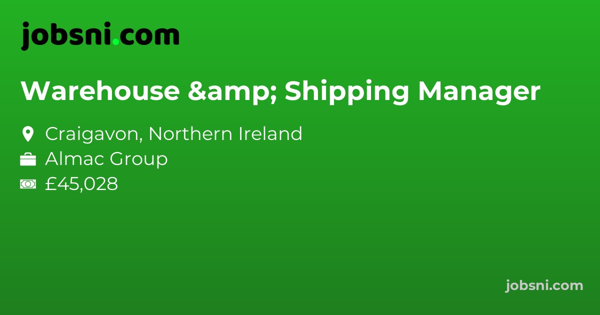 Warehouse & Shipping Manager