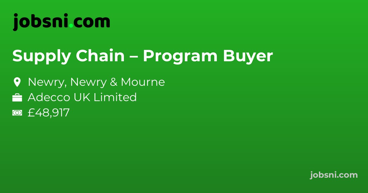 Supply Chain – Program Buyer