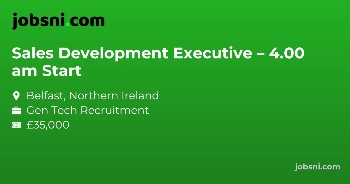 Sales Development Executive – 4.00 am Start