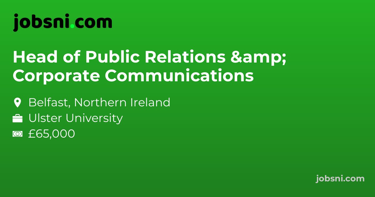 Head of Public Relations & Corporate Communications