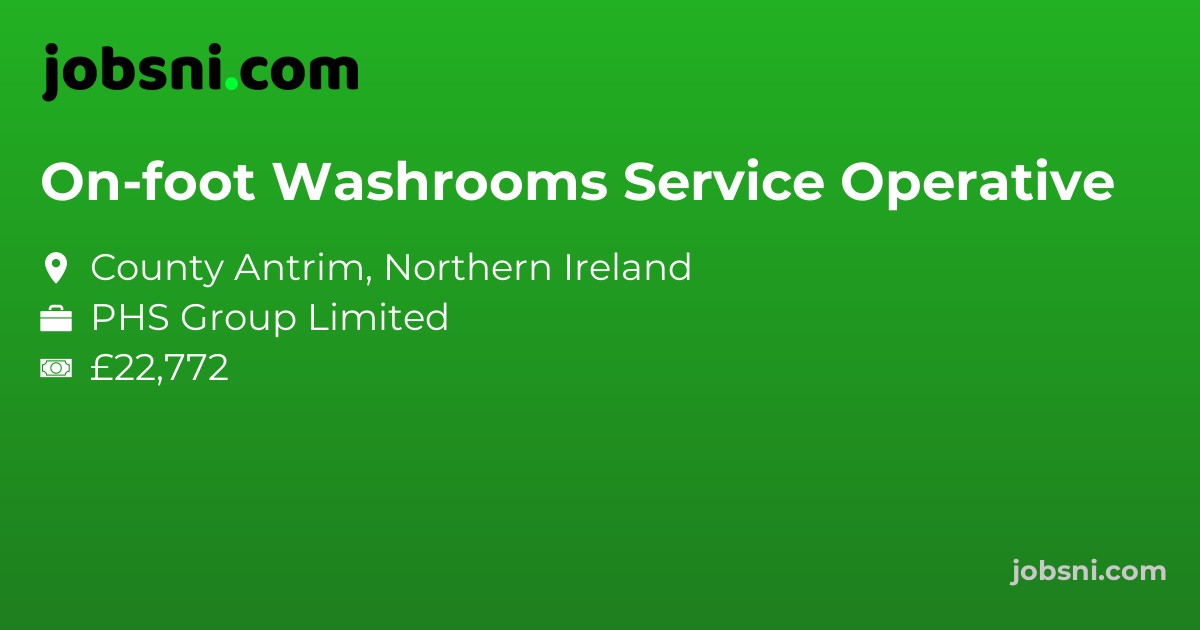 On-foot Washrooms Service Operative