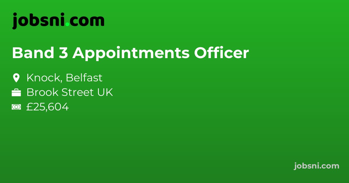 Band 3 Appointments Officer