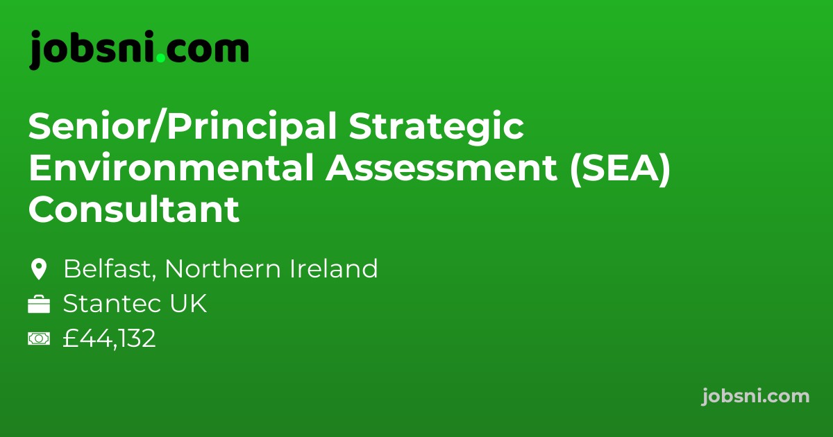 Senior/Principal Strategic Environmental Assessment (SEA) Consultant