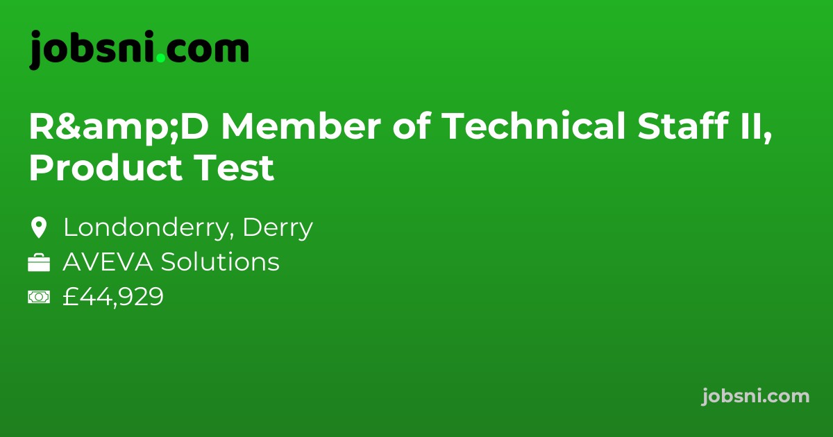 R&D Member of Technical Staff II, Product Test