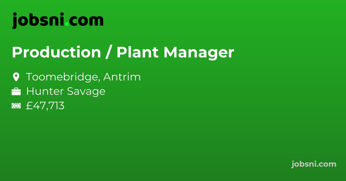 Production / Plant Manager