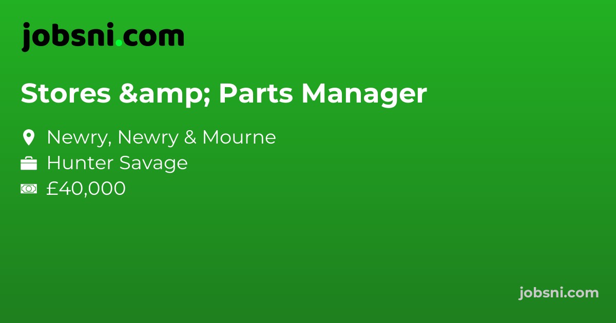 Stores & Parts Manager