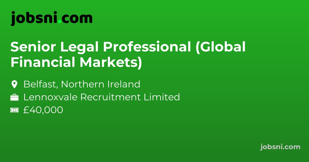 Senior Legal Professional (Global Financial Markets)