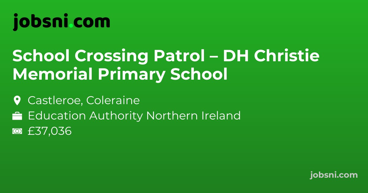 School Crossing Patrol – DH Christie Memorial Primary School