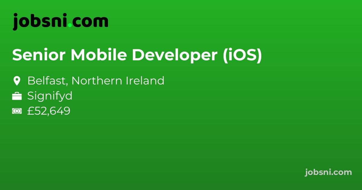 Senior Mobile Developer (iOS)