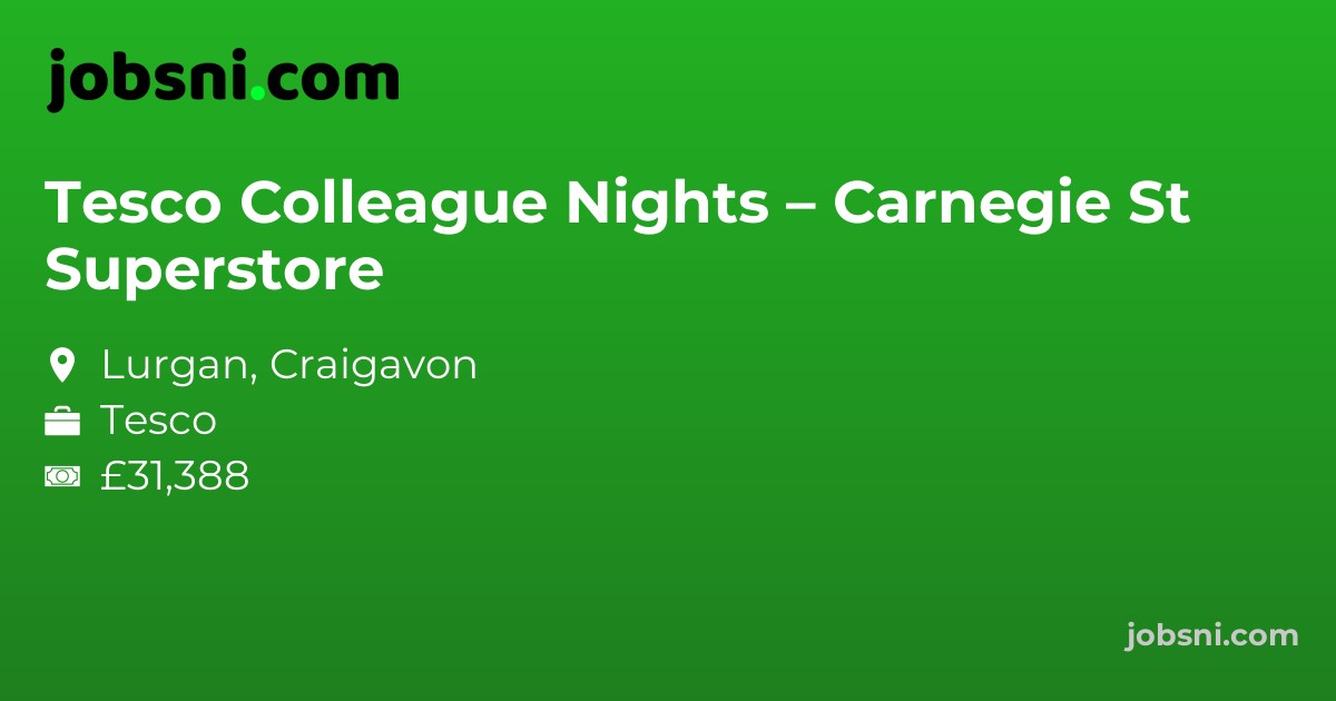 Tesco Colleague Nights – Carnegie St Superstore