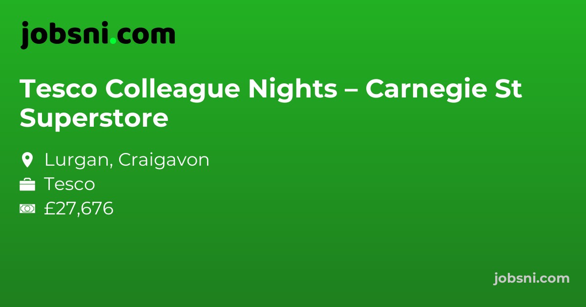 Tesco Colleague Nights – Carnegie St Superstore