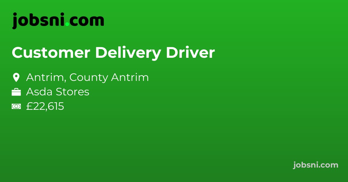 Customer Delivery Driver