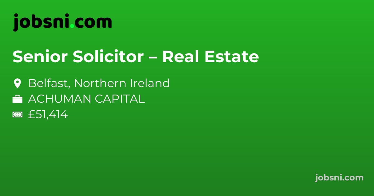 Senior Solicitor – Real Estate