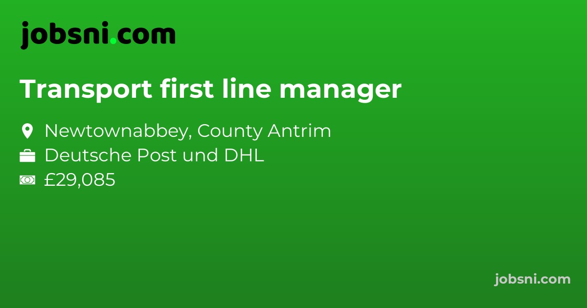 Transport first line manager
