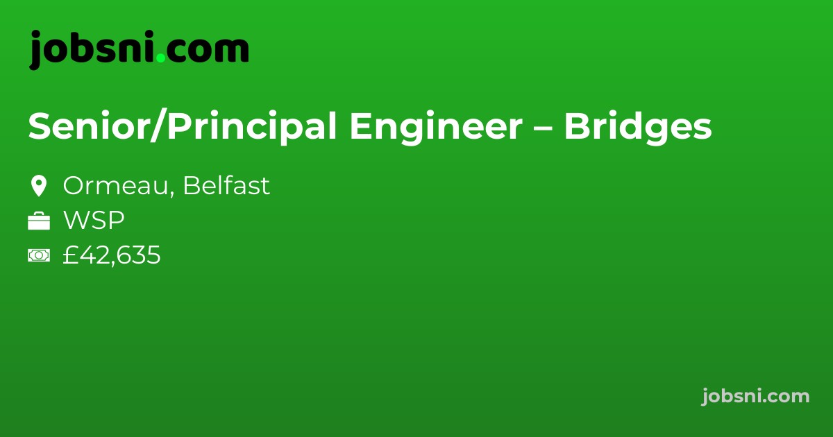Senior/Principal Engineer – Bridges