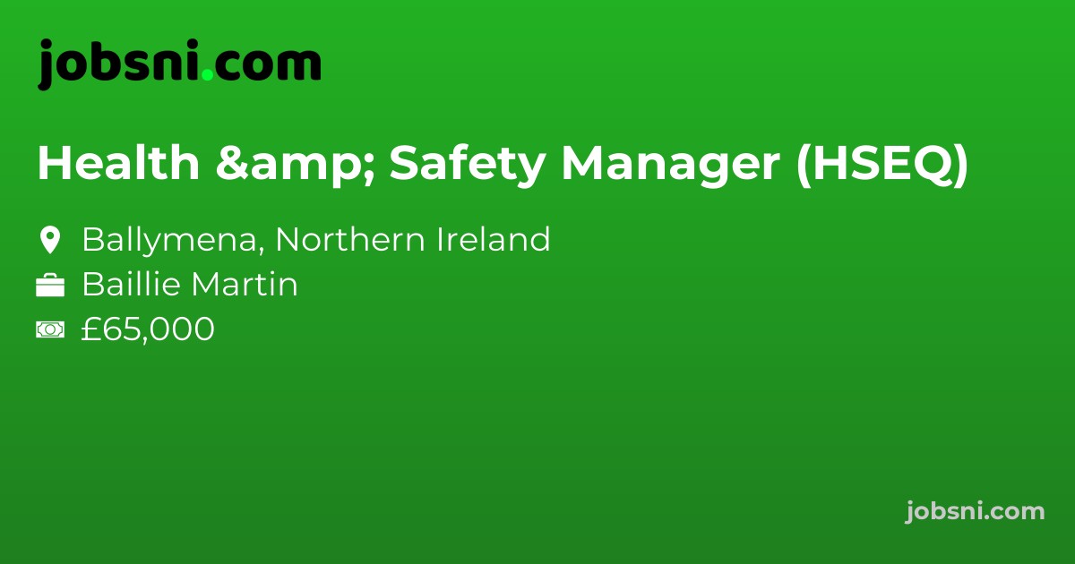 Health & Safety Manager (HSEQ)