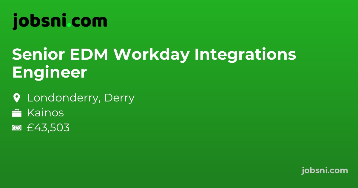 Senior EDM Workday Integrations Engineer