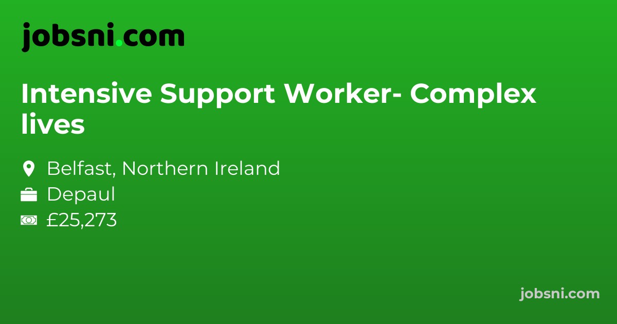 Intensive Support Worker- Complex lives