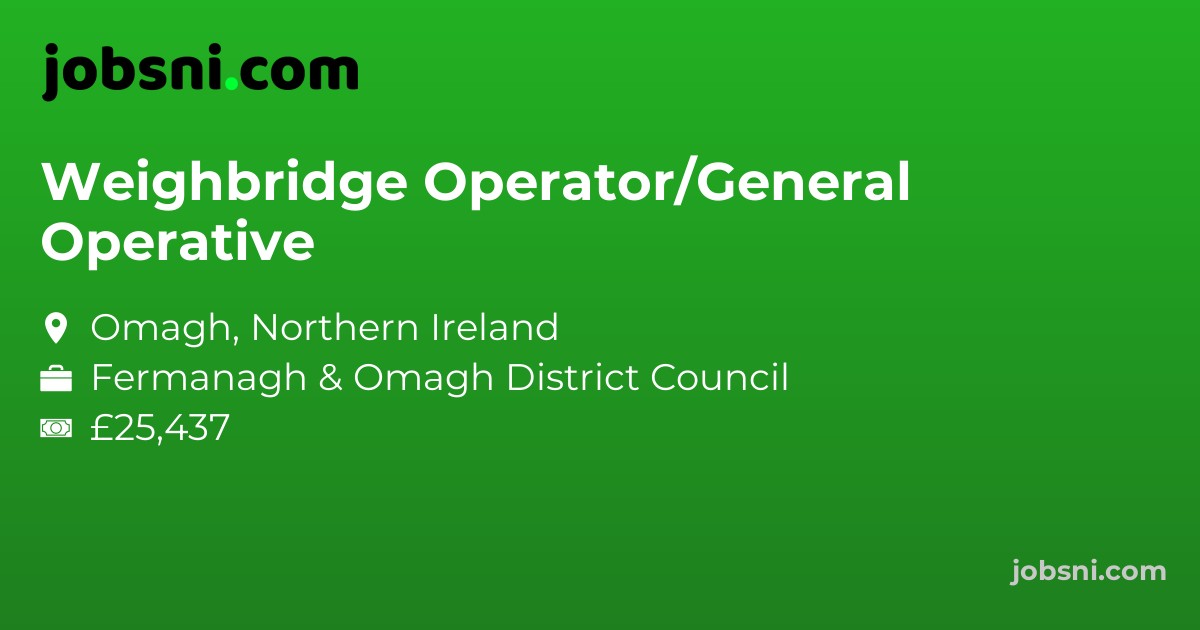 Weighbridge Operator/General Operative