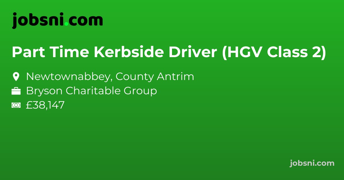 Part Time Kerbside Driver (HGV Class 2)