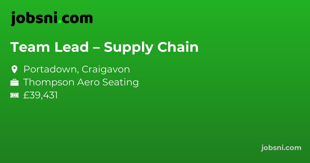 Team Lead – Supply Chain