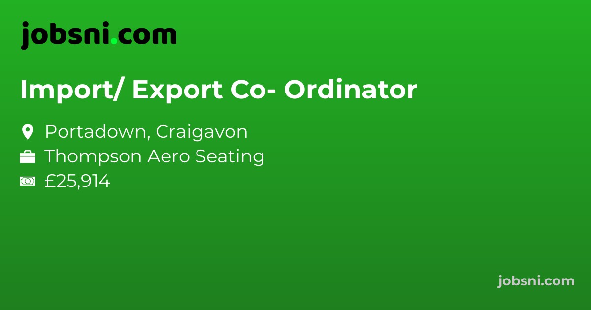 Import/ Export Co- Ordinator