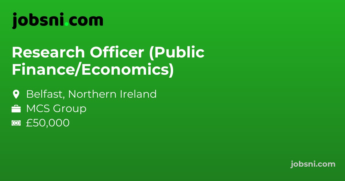 Research Officer (Public Finance/Economics)