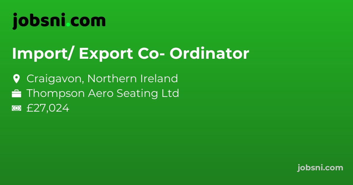 Import/ Export Co- Ordinator