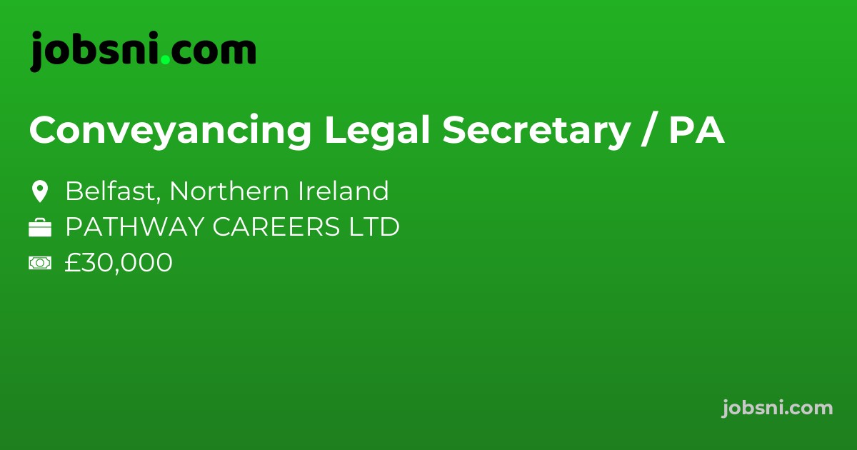 Conveyancing Legal Secretary / PA