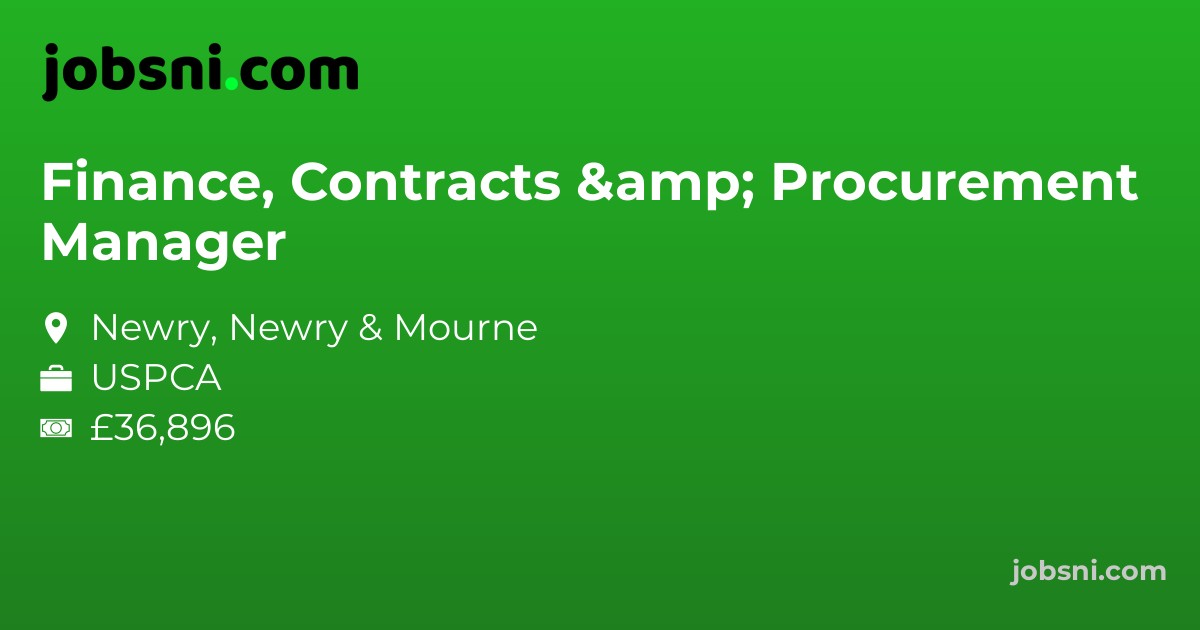 Finance, Contracts & Procurement Manager