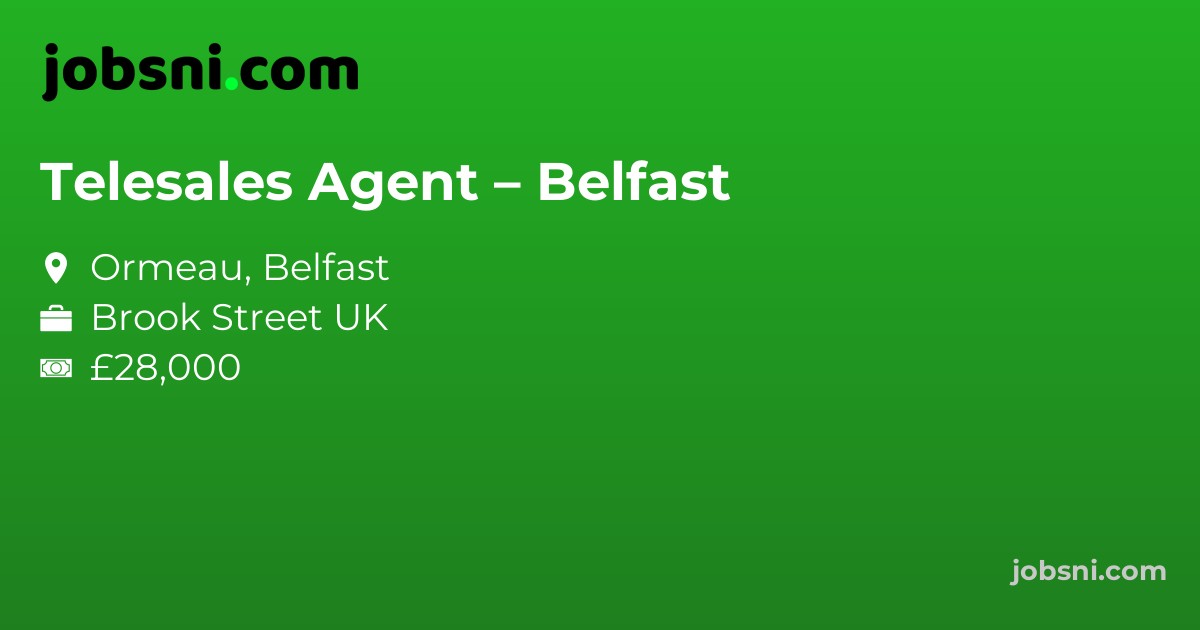 Telesales Agent – Belfast