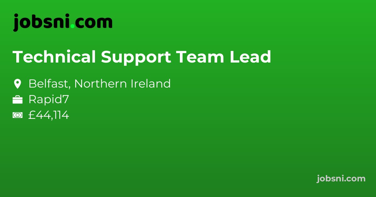 Technical Support Team Lead