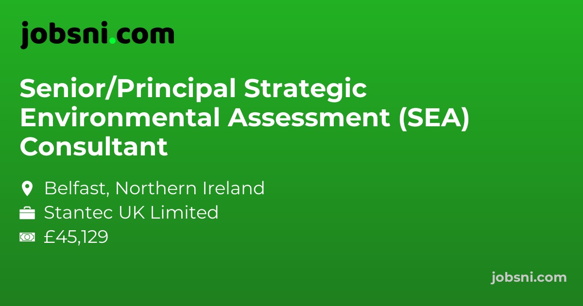 Senior/Principal Strategic Environmental Assessment (SEA) Consultant
