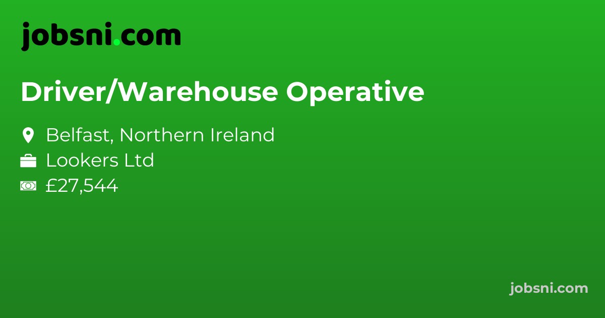 Driver/Warehouse Operative