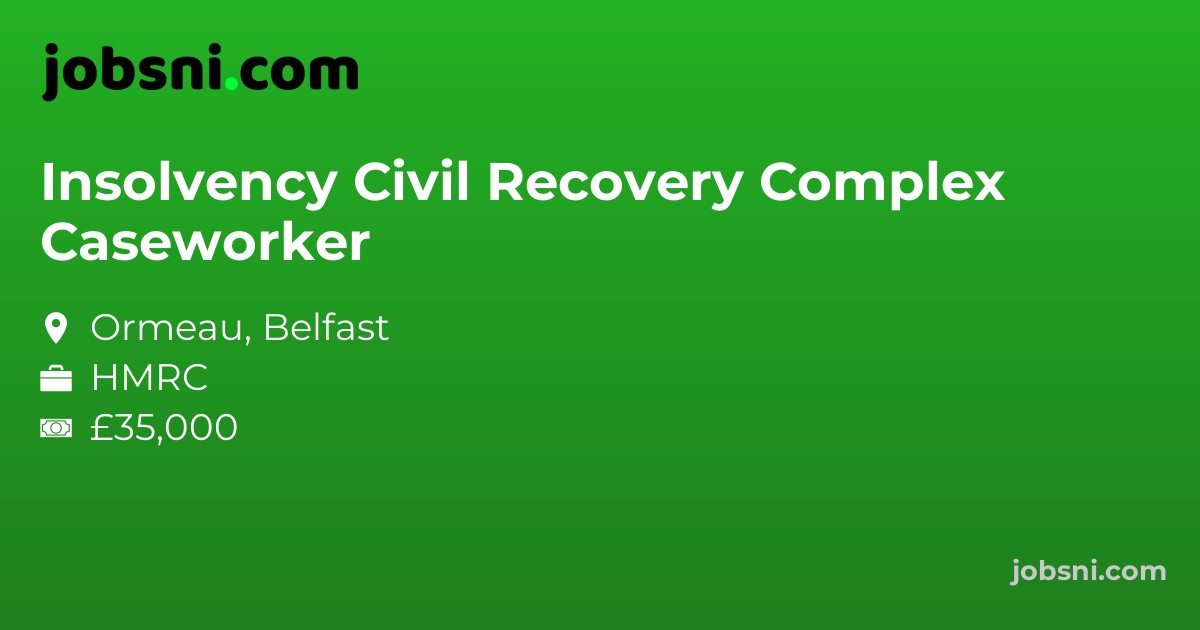Insolvency Civil Recovery Complex Caseworker