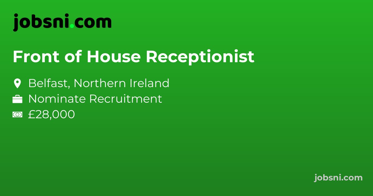 Front of House Receptionist